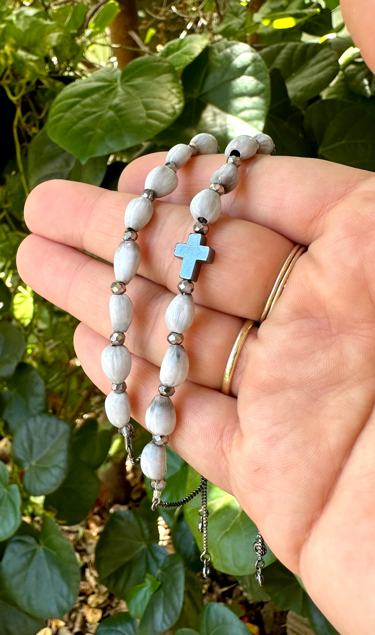 Adjustable Job’s Tears Bracelet