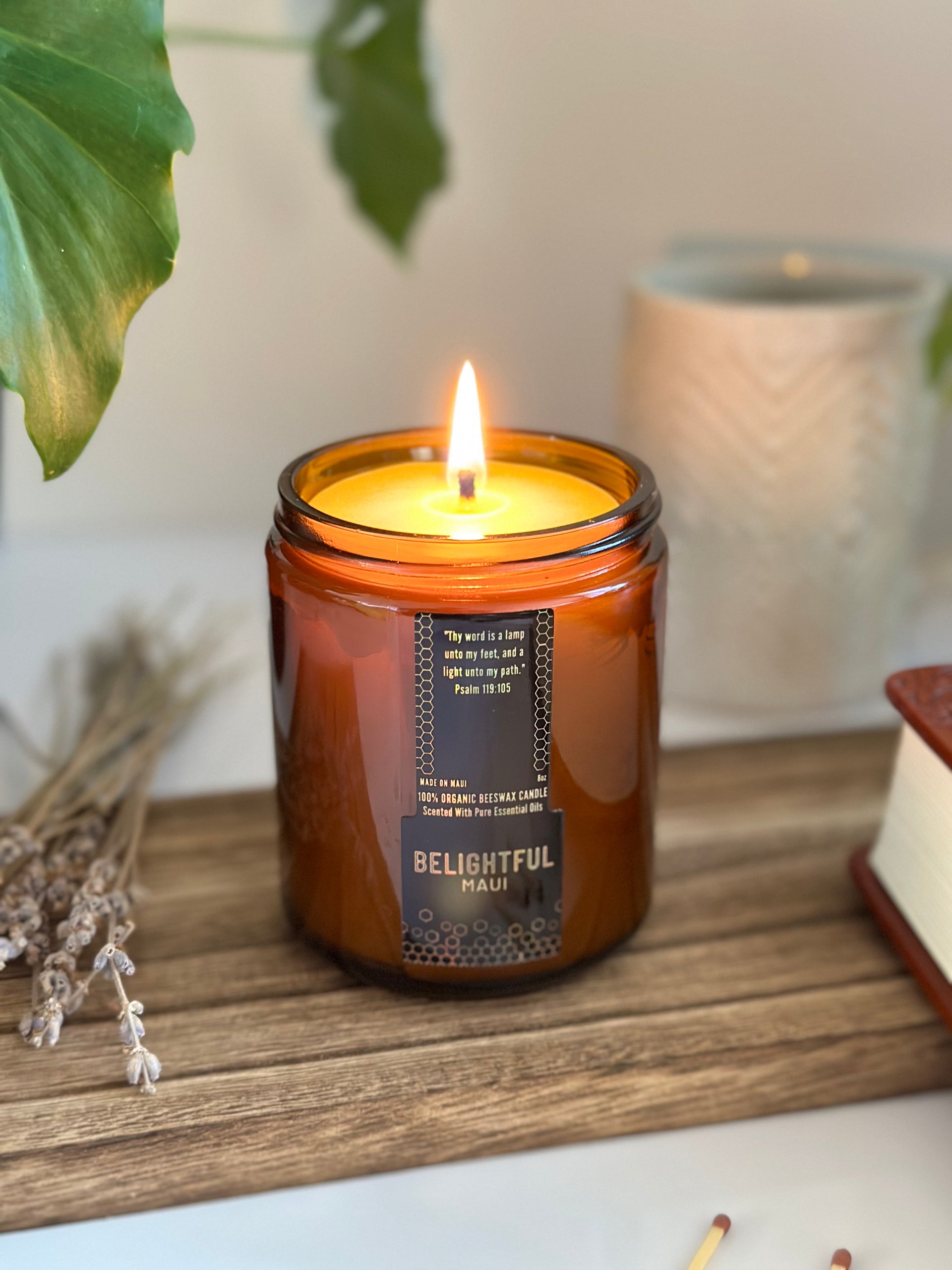 Tranquility Pure Beeswax Candle Jar – 90+ Hours Long Burning Classically  Designed Non-Toxic Scented Candles for Home Decor and Aromatherapy to  Stress
